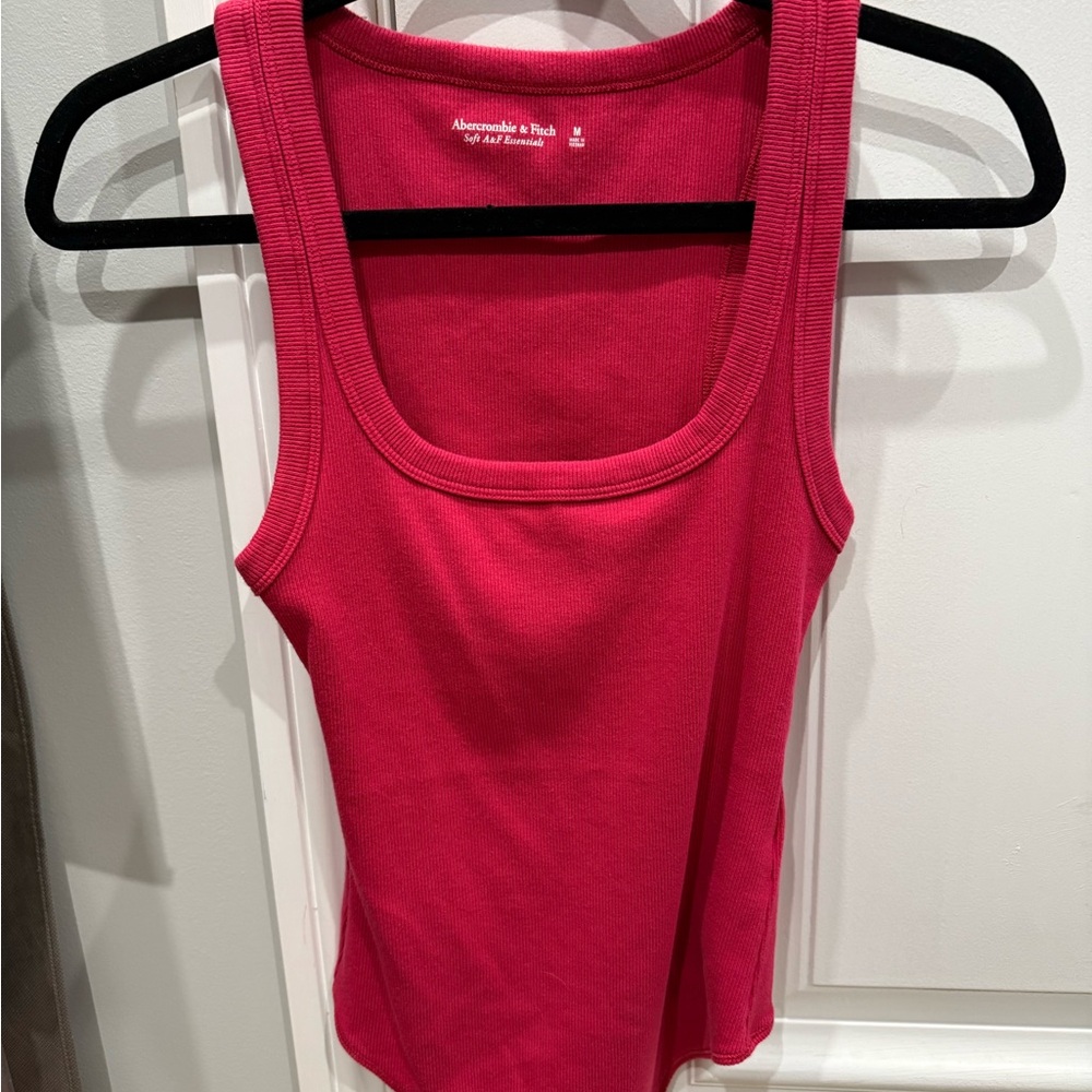 Abercrombie & Fitch Women's Ribbed Bodysuit in Pink